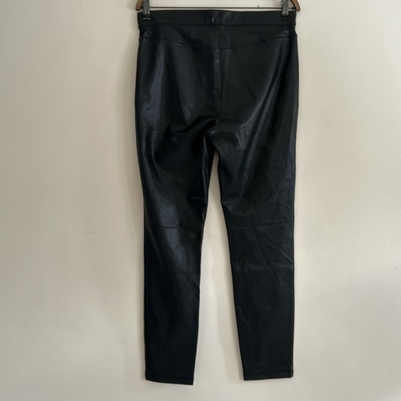 Free People Black Vegan Faux Leather Women's Leggings Size Lg/30 - Picture 9 of 15